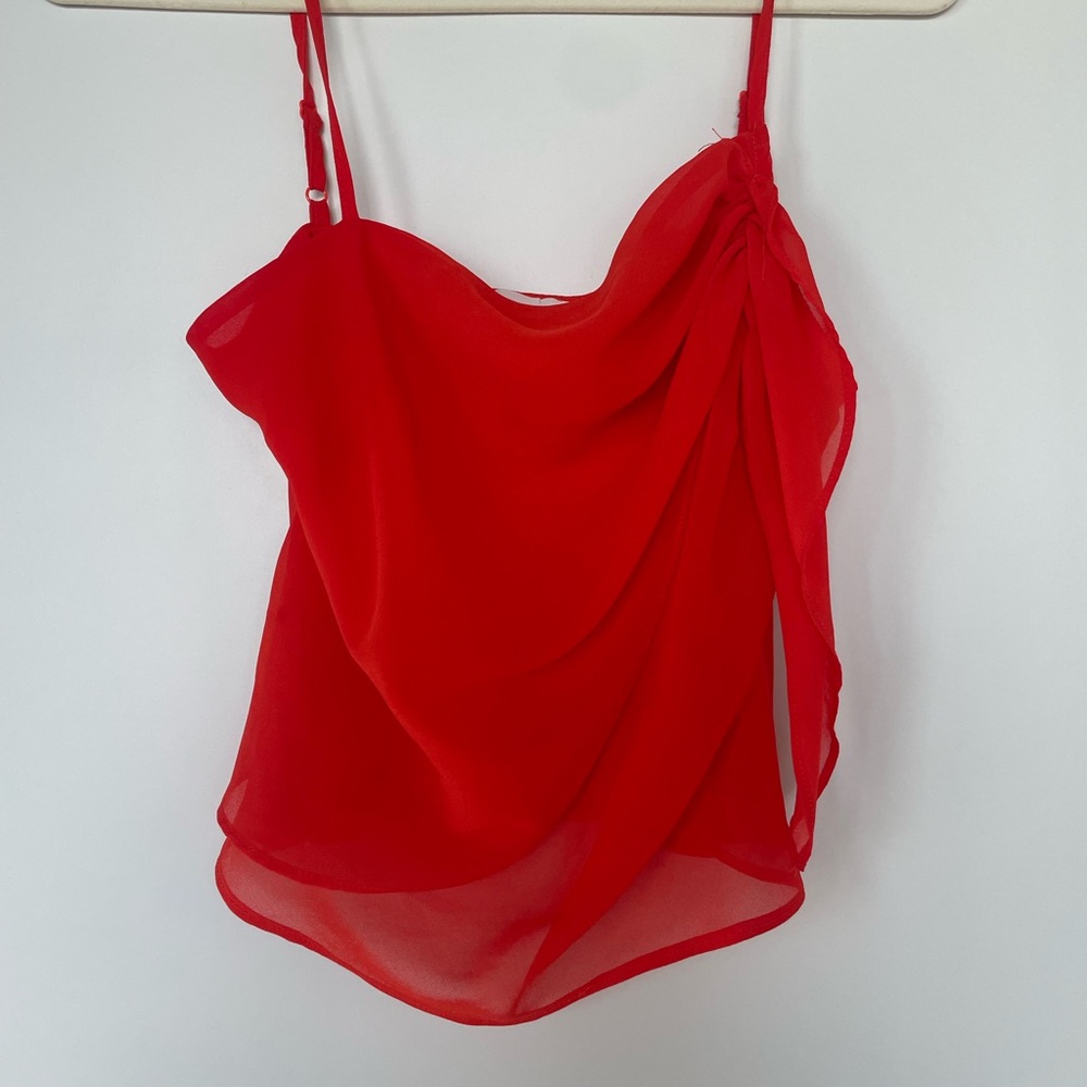 Superdown red luxury tank top